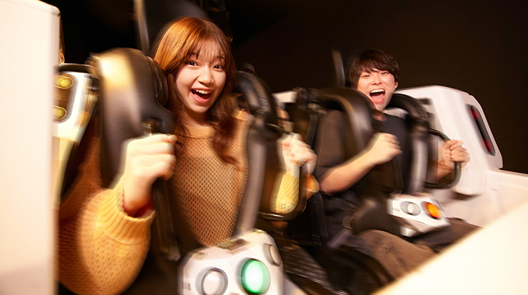 撃音 ライブコースター体験中の写真