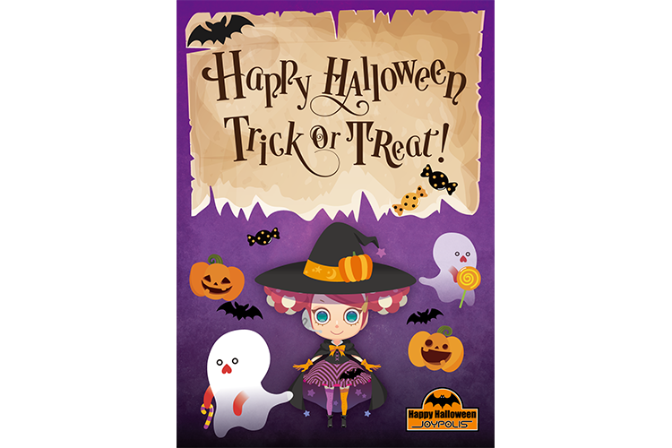 ハロウィンパーティー招待状風カードのイメージ画像
