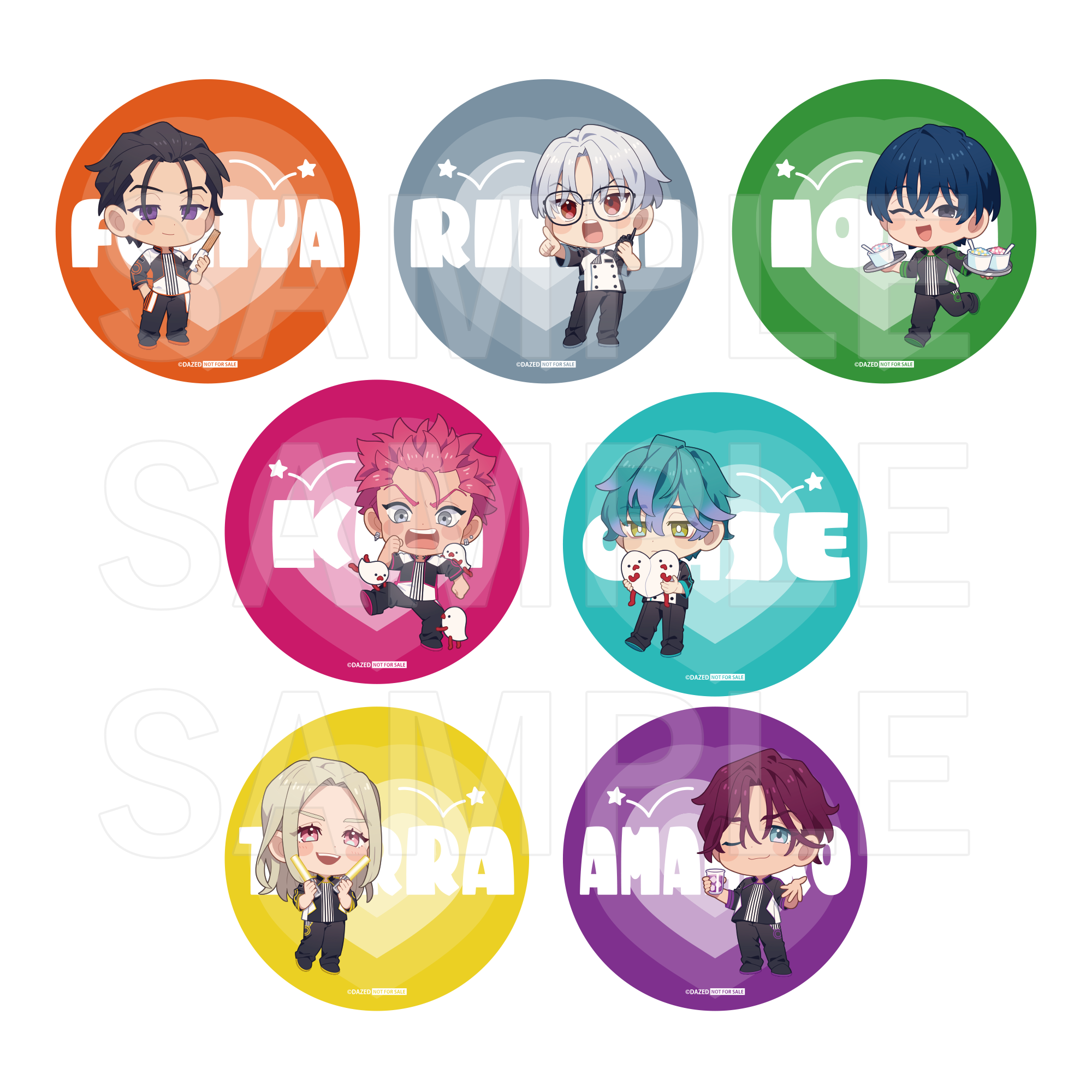 トレーディングコースター全7種のイメージ画像