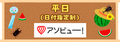 アソビュー！バナー 平日（日時指定制）