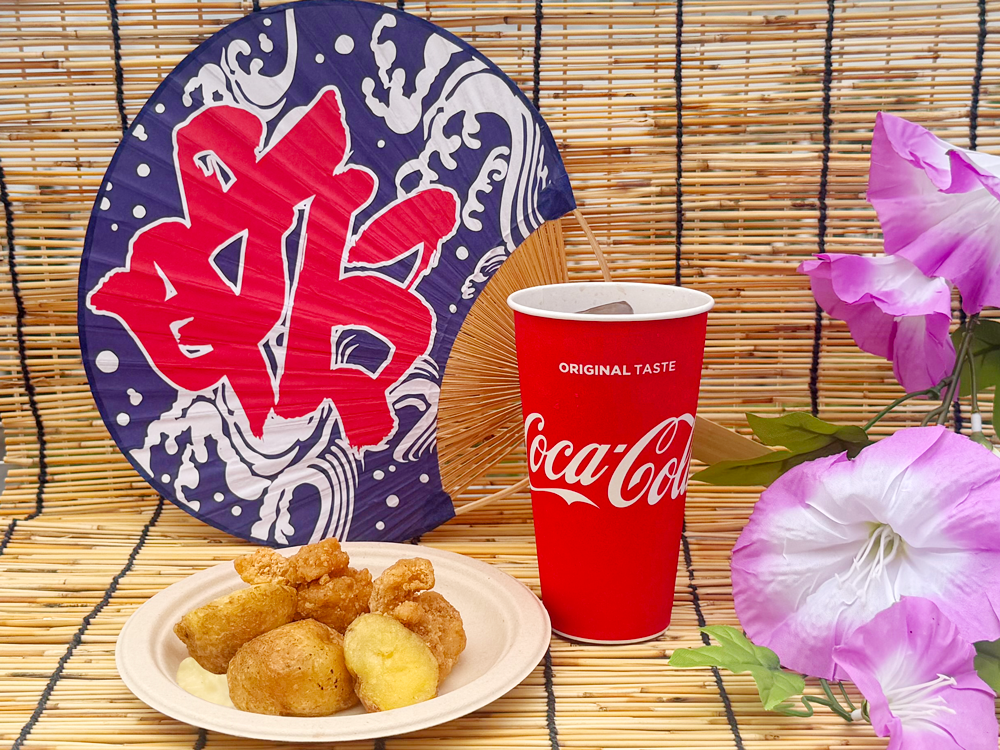 ポテトとチキンフリット+ソフトドリンクの写真