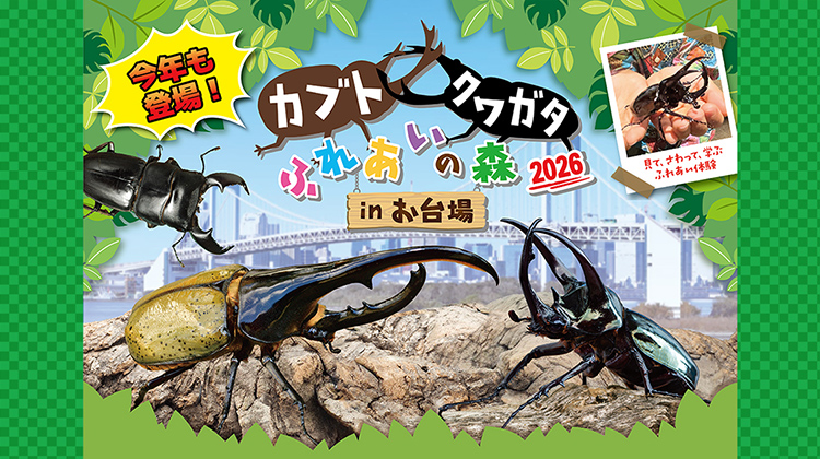カブトクワガタふれあいの森 in 台場 2026 