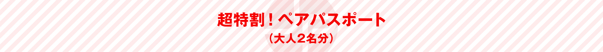 超特割!ペアパスポート