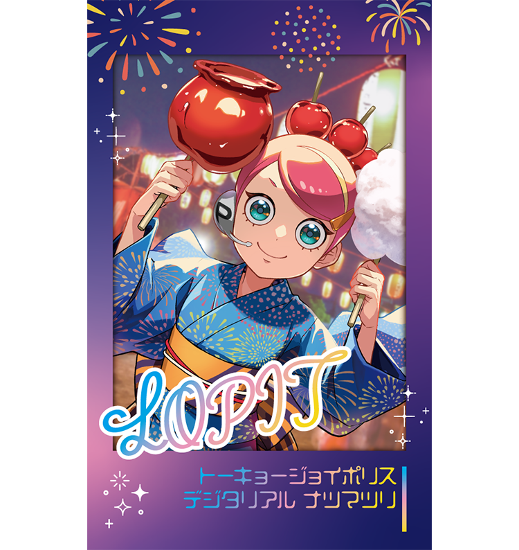 夏祭りチェキ風カードのイメージ